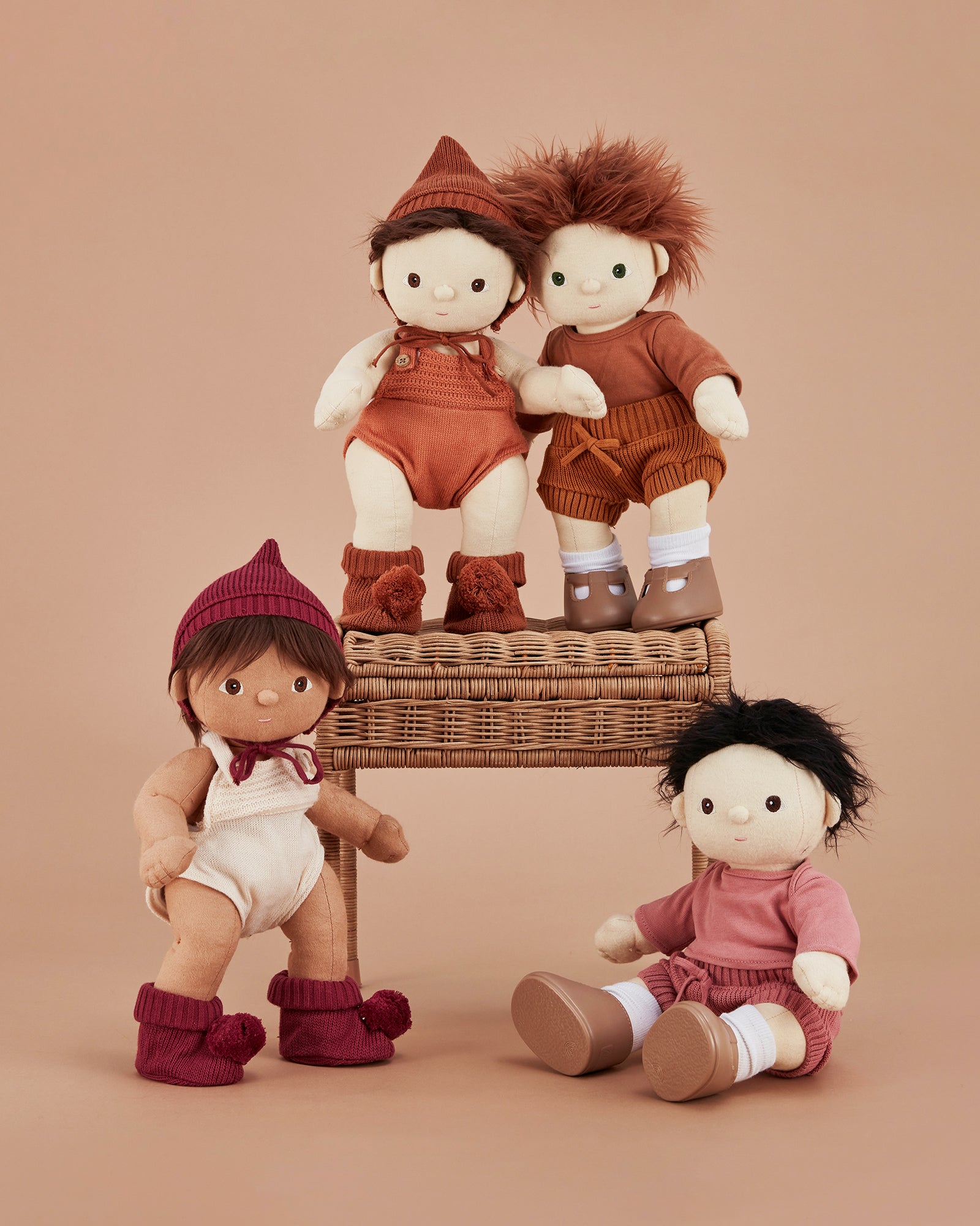 Olli Ella Dinkum Doll Knit Set - Plum