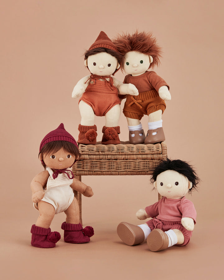 Olli Ella Dinkum Doll Knit Set - Plum