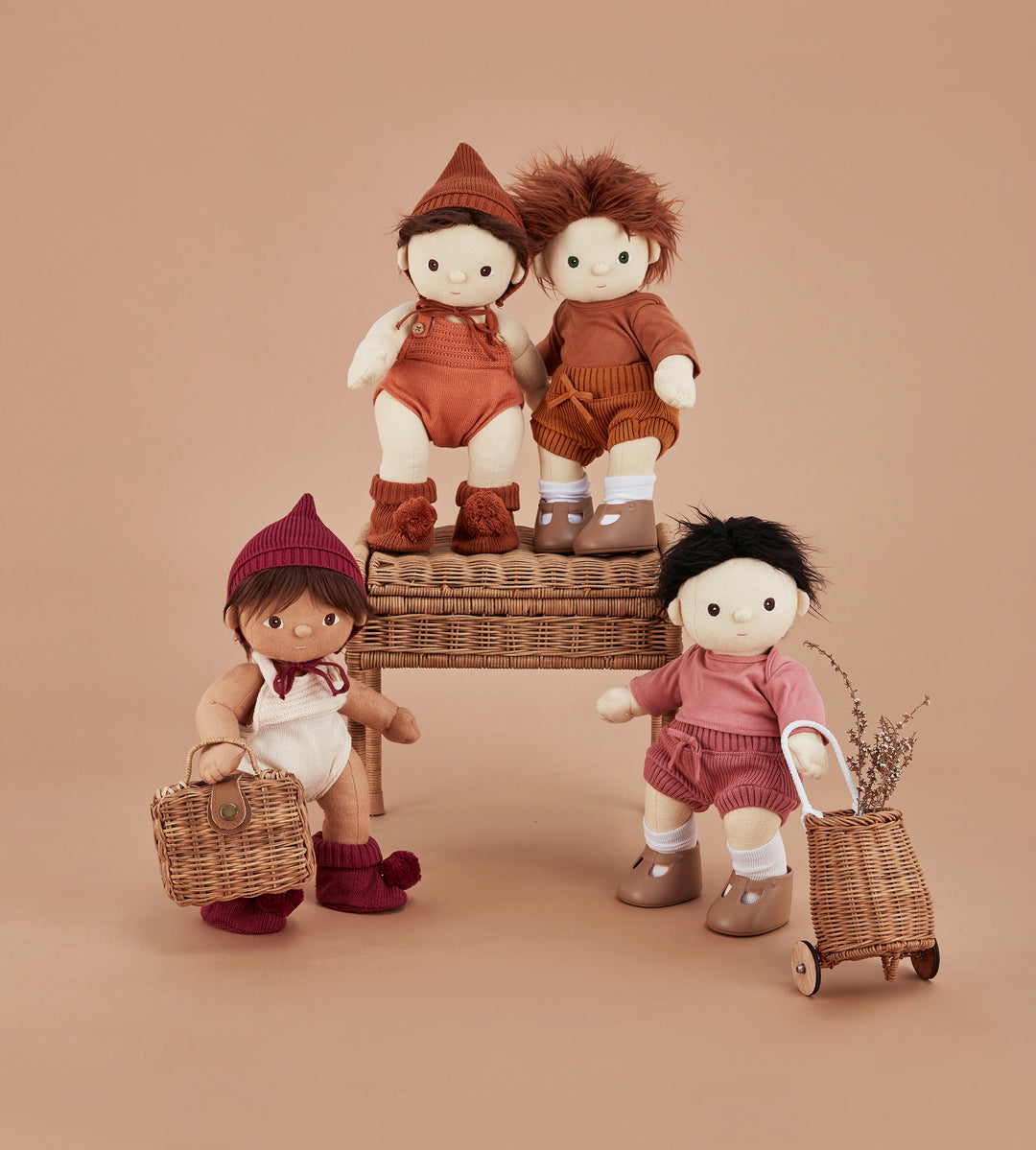 Olli Ella Dinkum Doll Knit Set - Umber