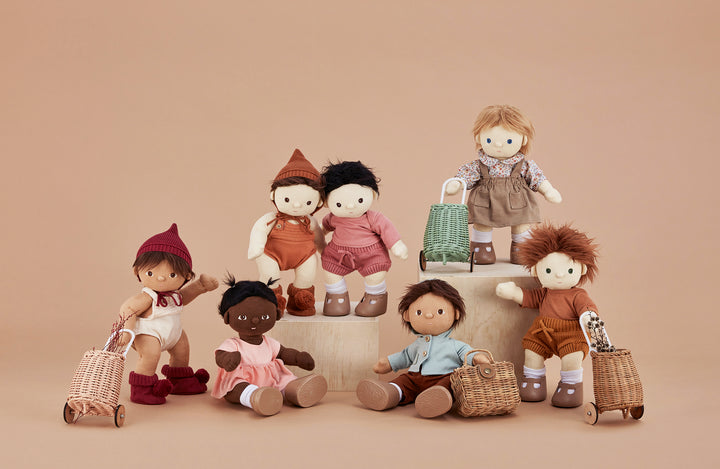 Olli Ella Dinkum Doll Knit Set - Plum