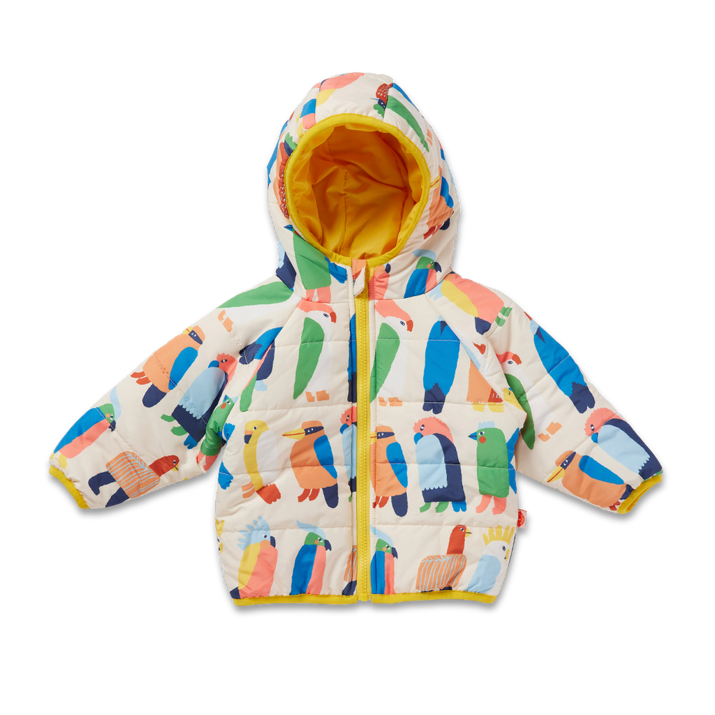 Kids Puffer Jacket - Flamin Galahs