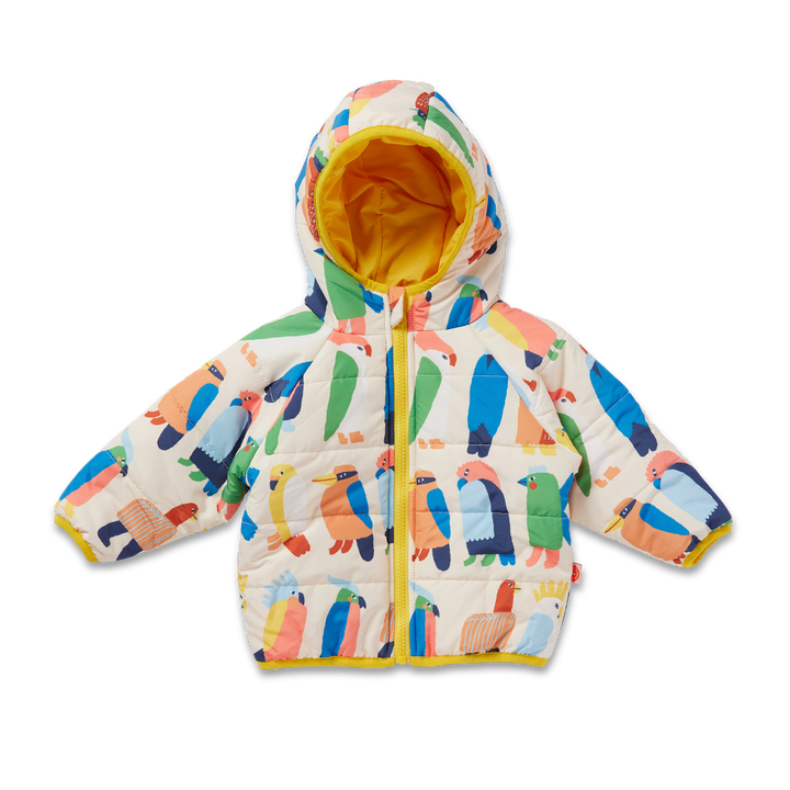 Halcyon Nights Kids Puffer Jacket - Flamin Galahs