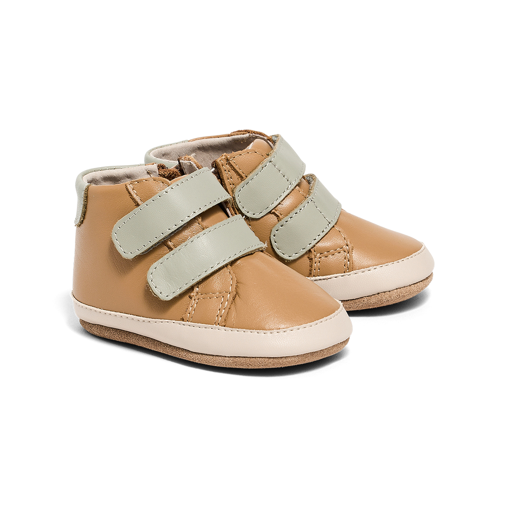 Pretty Brave Baby Hi-Top Tan/Sage