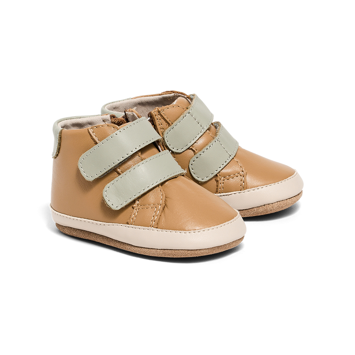 Pretty Brave Baby Hi-Top Tan/Sage