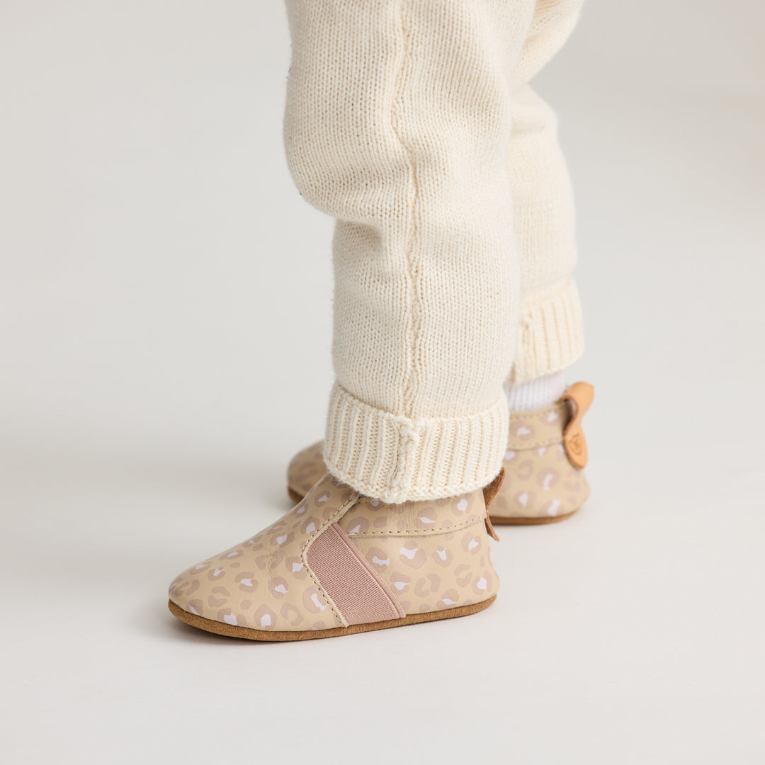 Pretty Brave Baby Slip-On - Blush Leopard