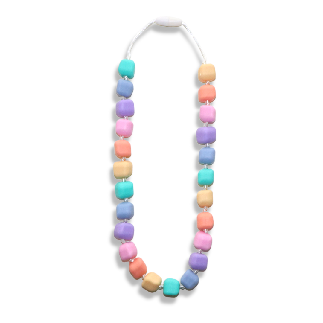 Princess & the Pea Necklace - Pastel Rainbow