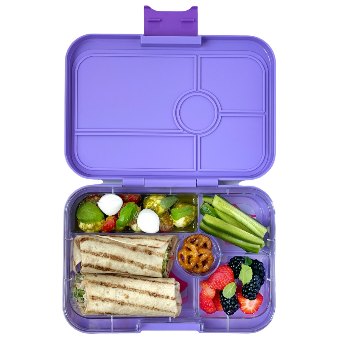 Purple Daisy Box Bento Box Lunch Box Snack Container Food 