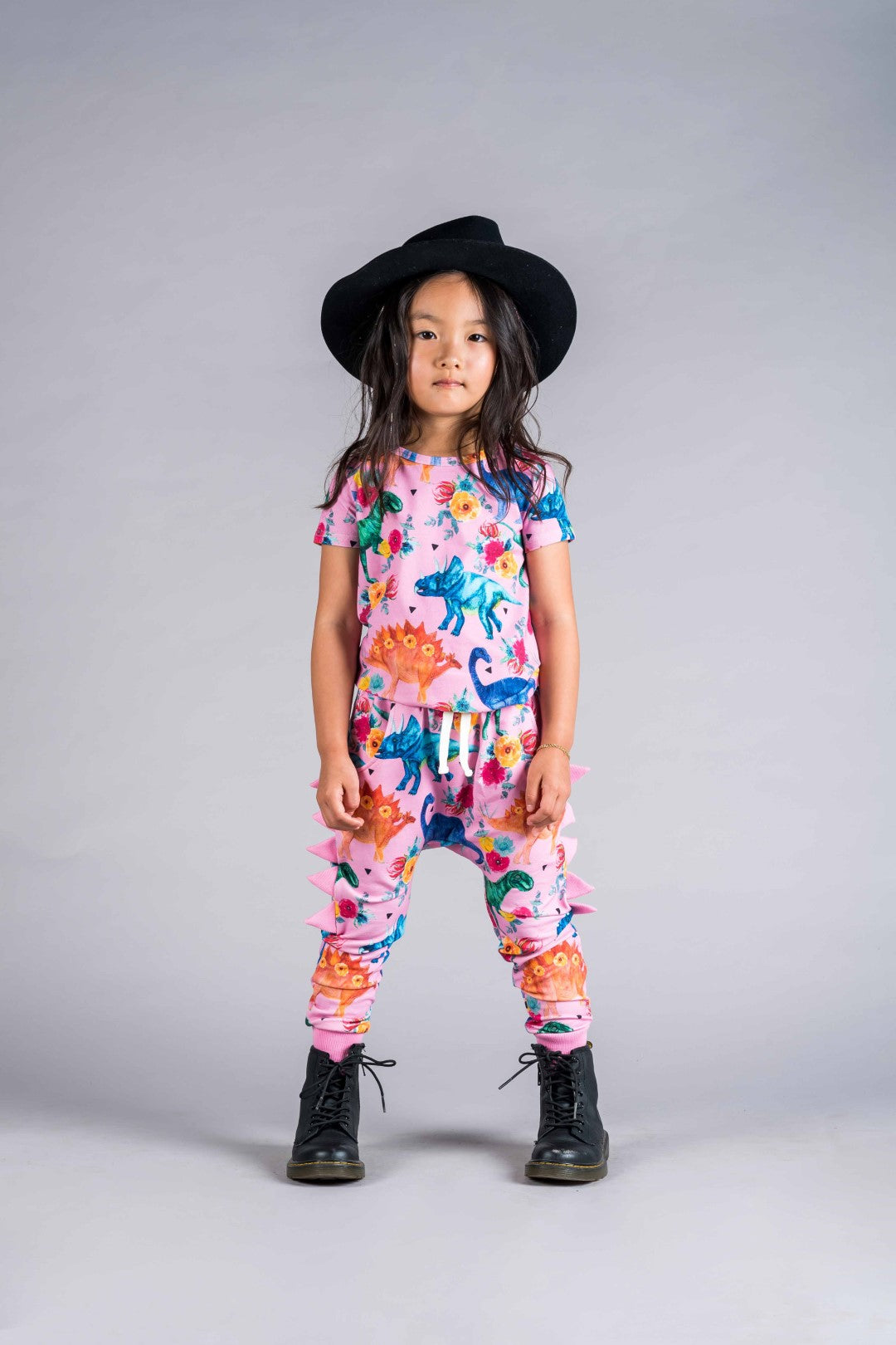 Rock Your Baby AW22 Drop 1 Pink Dino Floral Trackies