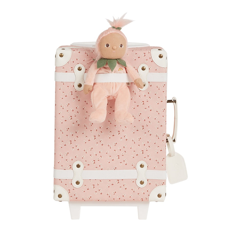 Olli Ella See-ya Suitcase - Pink Daisies