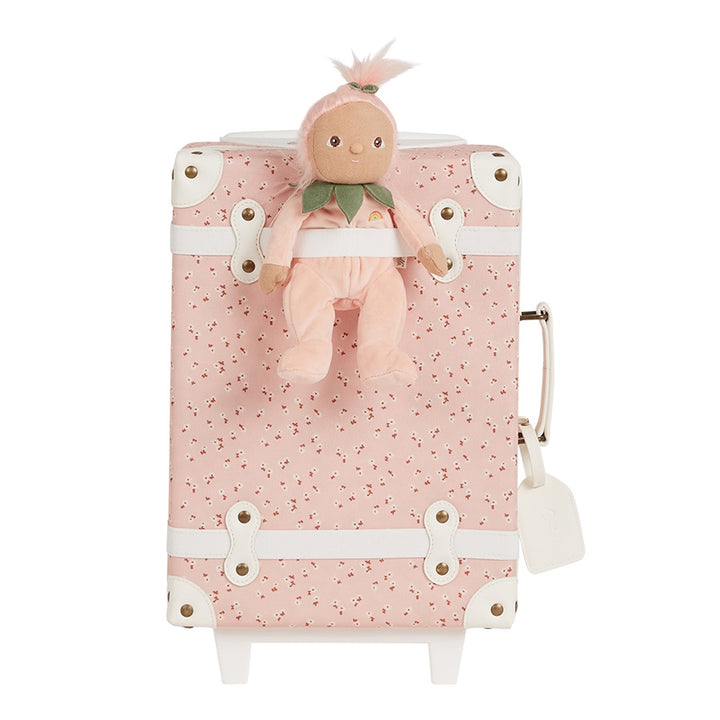 Olli Ella See-ya Suitcase - Pink Daisies