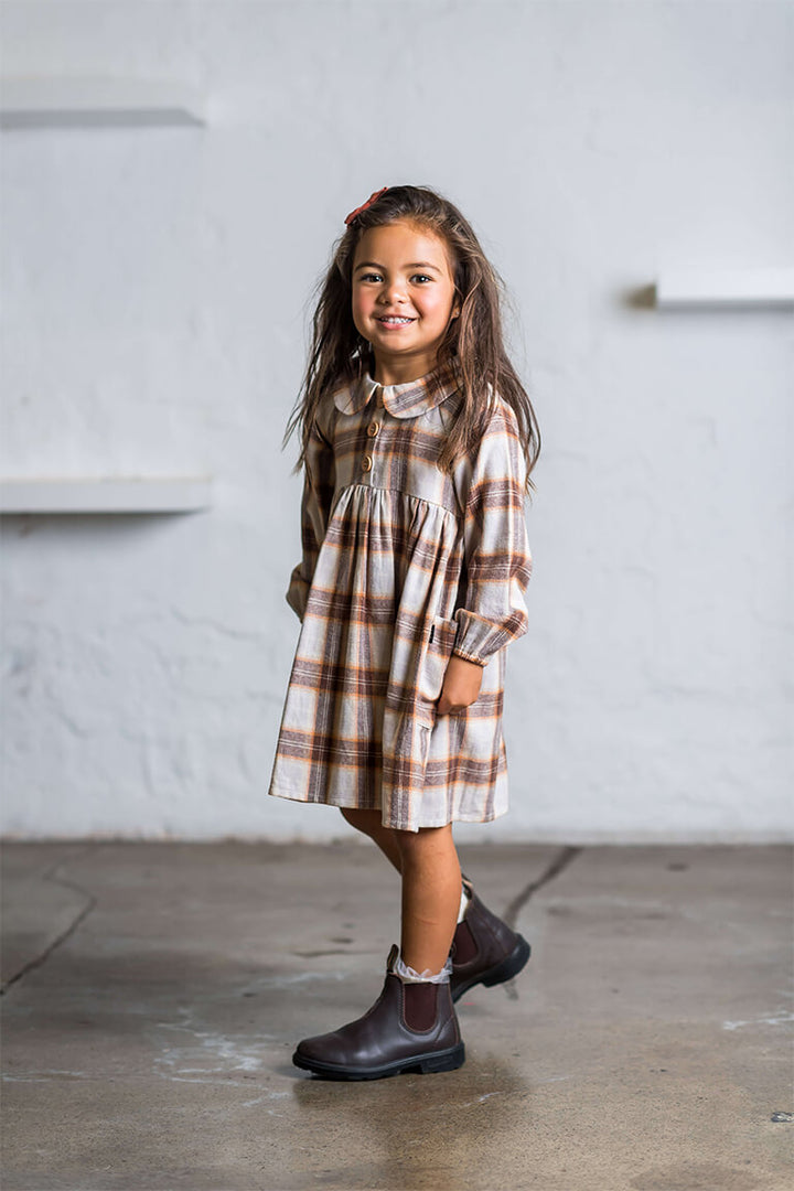 Rock Your Baby Mustard Plaid Dress