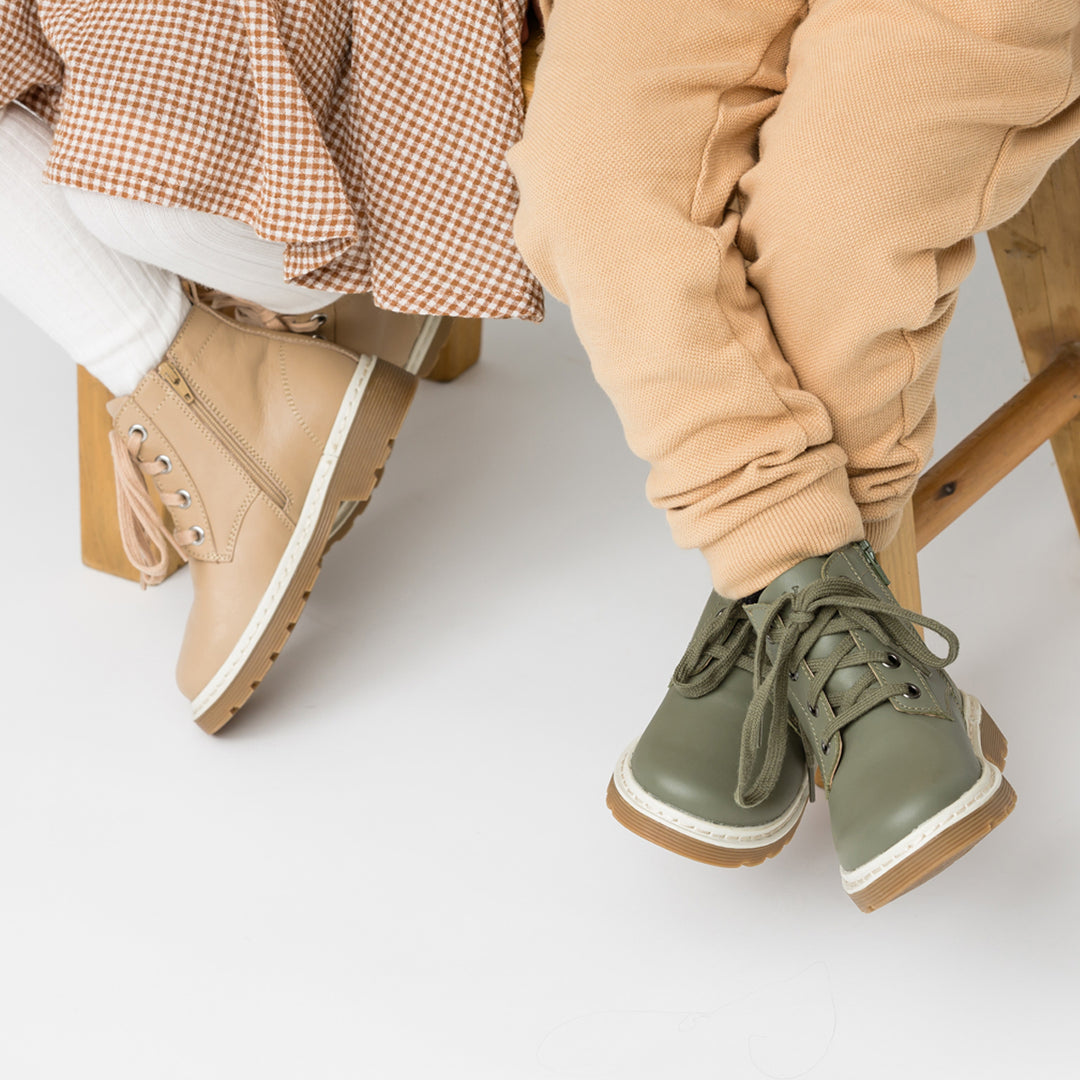 Pretty Brave London Boot - Khaki