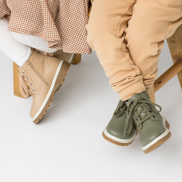 Pretty Brave London Boot - Khaki