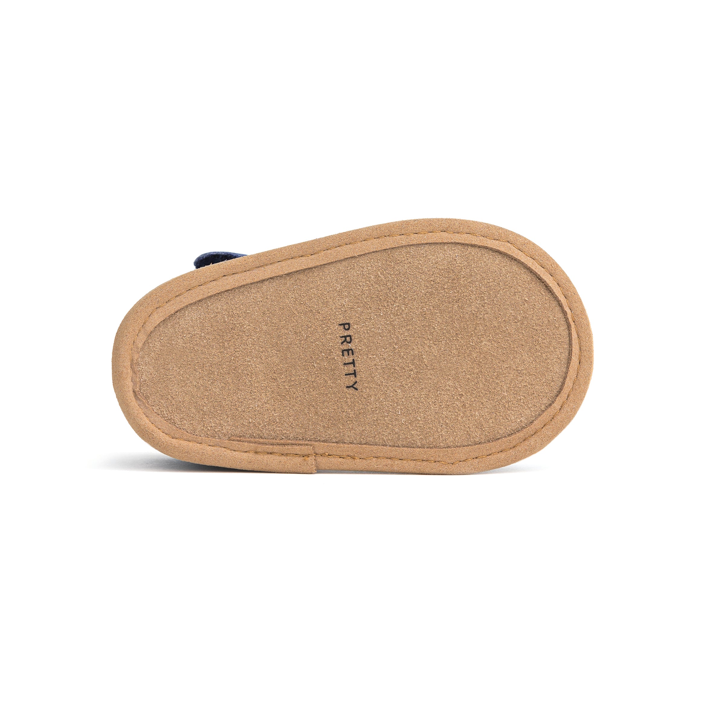 Pretty Brave Leather Baby Moccasin Shoes - Snow