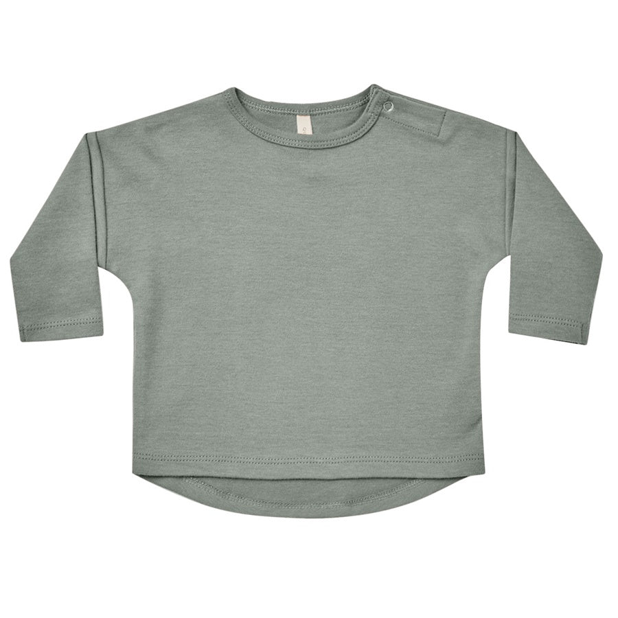 Quincy Mae Long Sleeve Tee | Sea Green