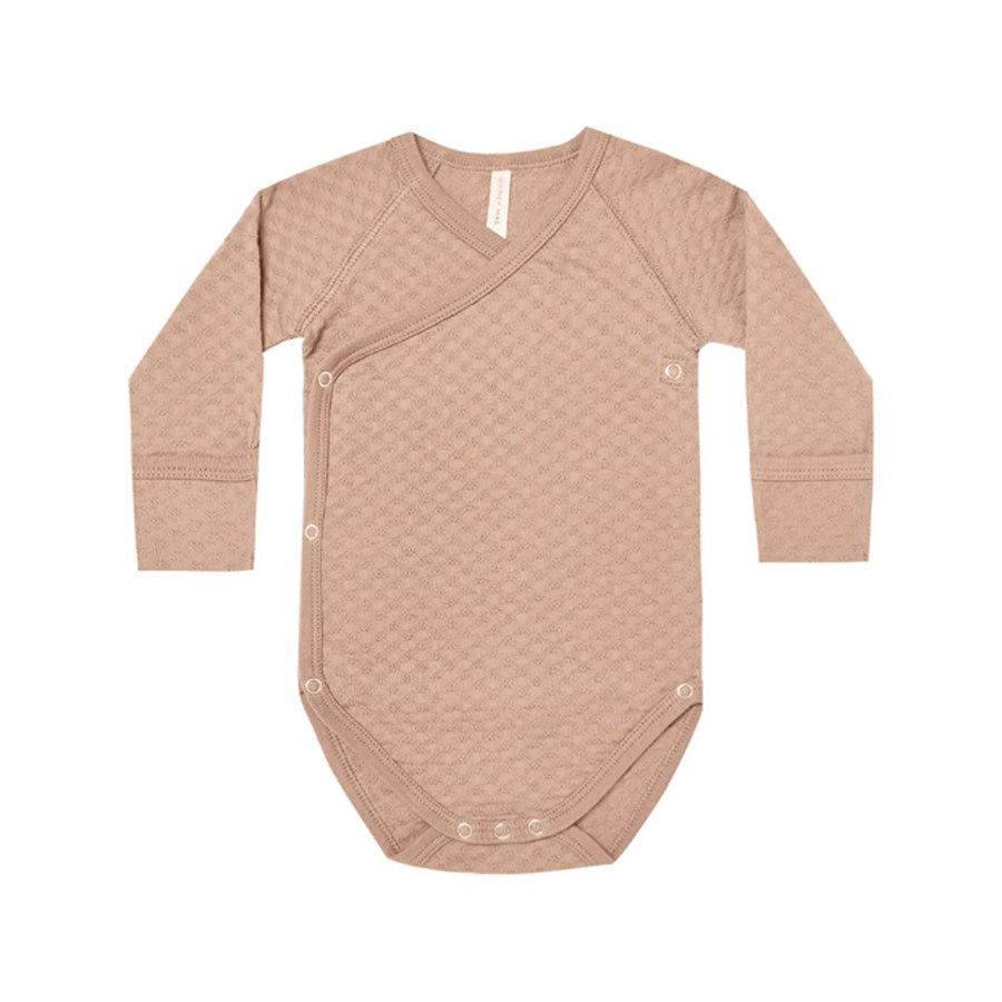 Pointelle Side-Snap Bodysuit - Blush