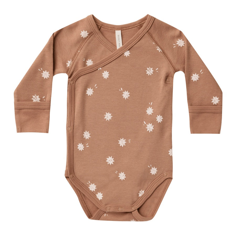 Quincy Mae Side Snap Bodysuit | Sunburst