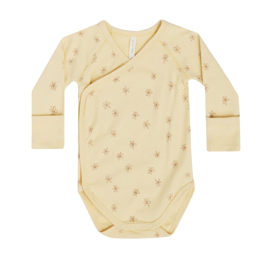 Quincy Mae Side Snap Bodysuit | Blossom
