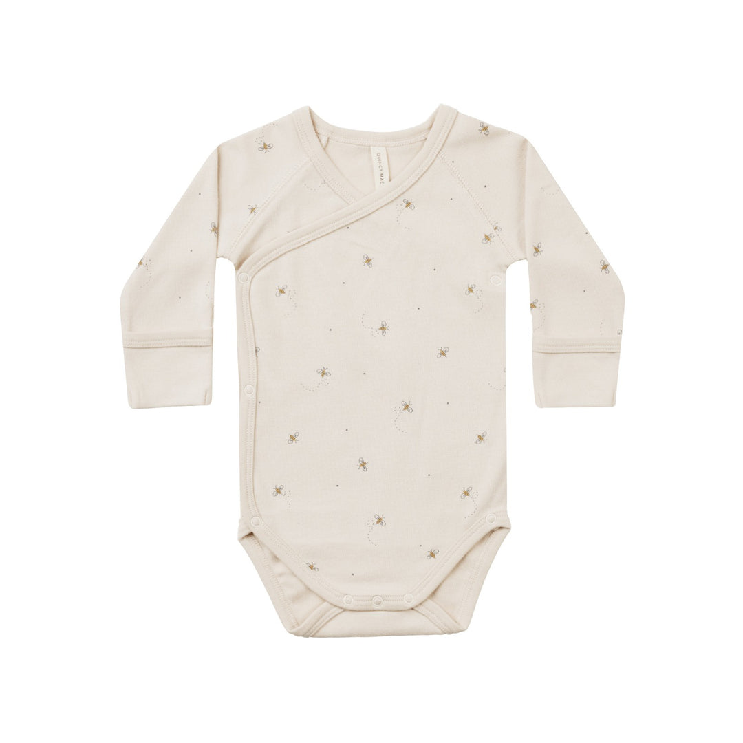 Quincy Mae Side Snap Bodysuit - Bees