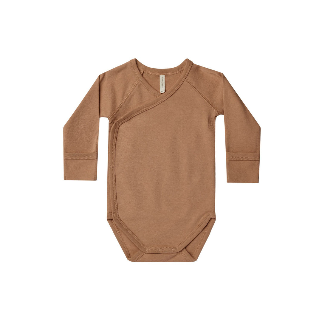 Quincy Mae Side-Snap Bodysuit - Cinnamon