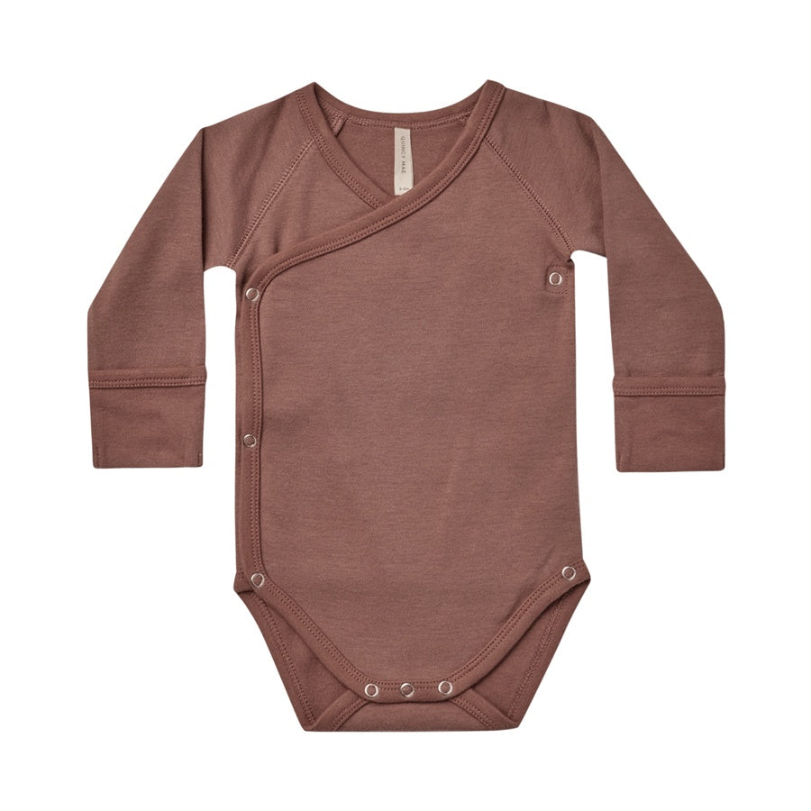 Quincy Mae Side-Snap Bodysuit - Pecan