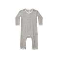 Ribbed Baby Jumpsuit - Lagoon Micro Stripe