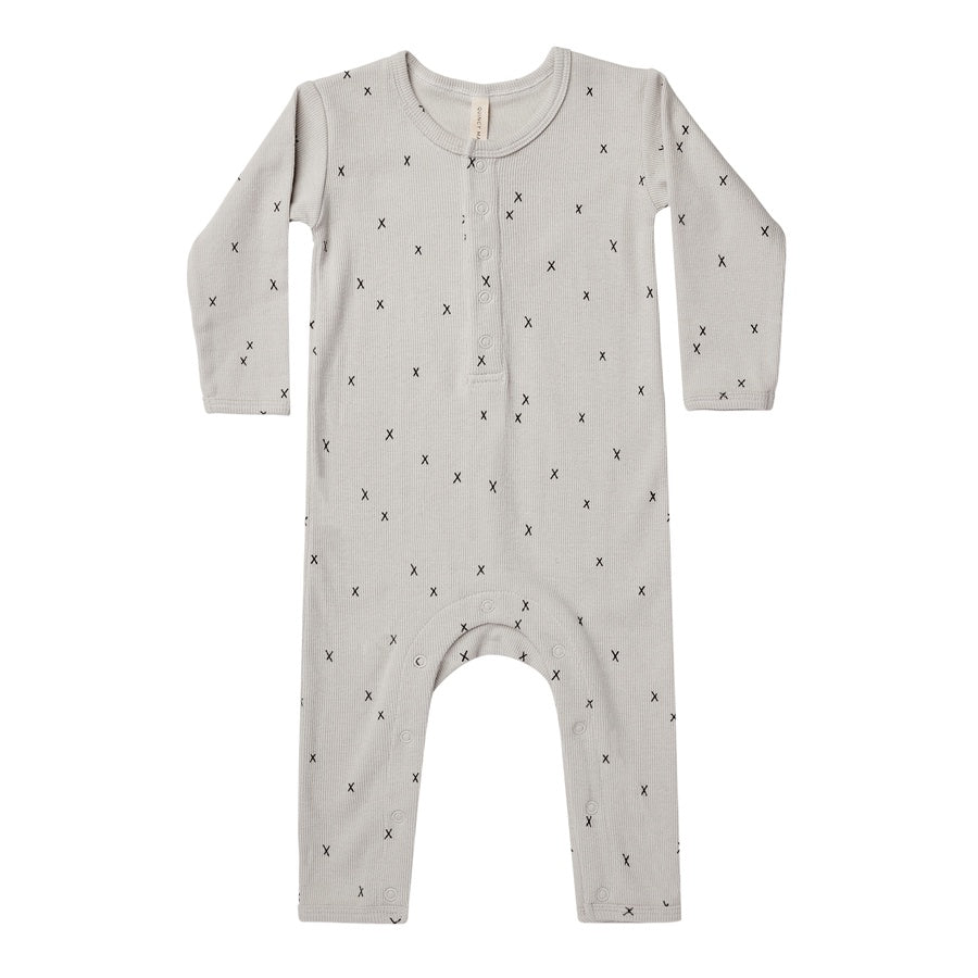 Quincy Mae Ribbed Baby Jumpsuit | Criss Cross