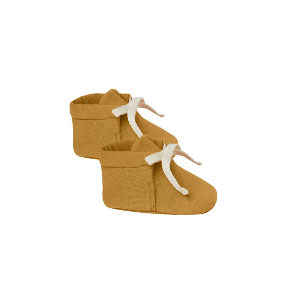 Quincy Mae Baby Booties - Ocre