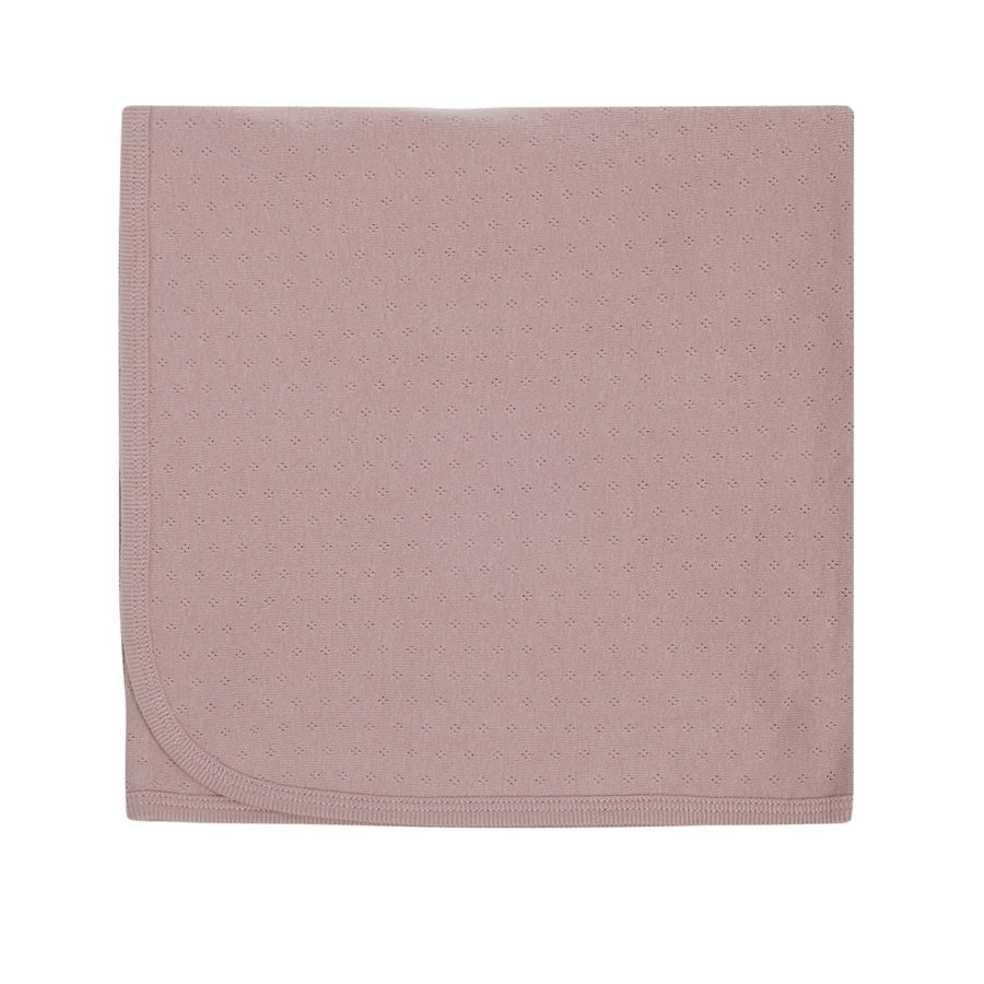 Quincy Mae Pointelle Baby Blanket | Lilac