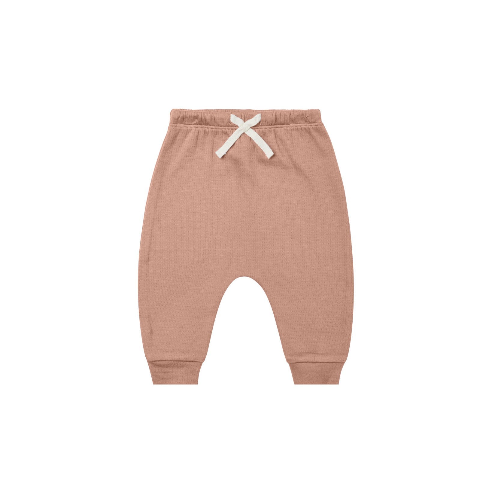 Quincy Mae Pointelle Sweatpant - Rose