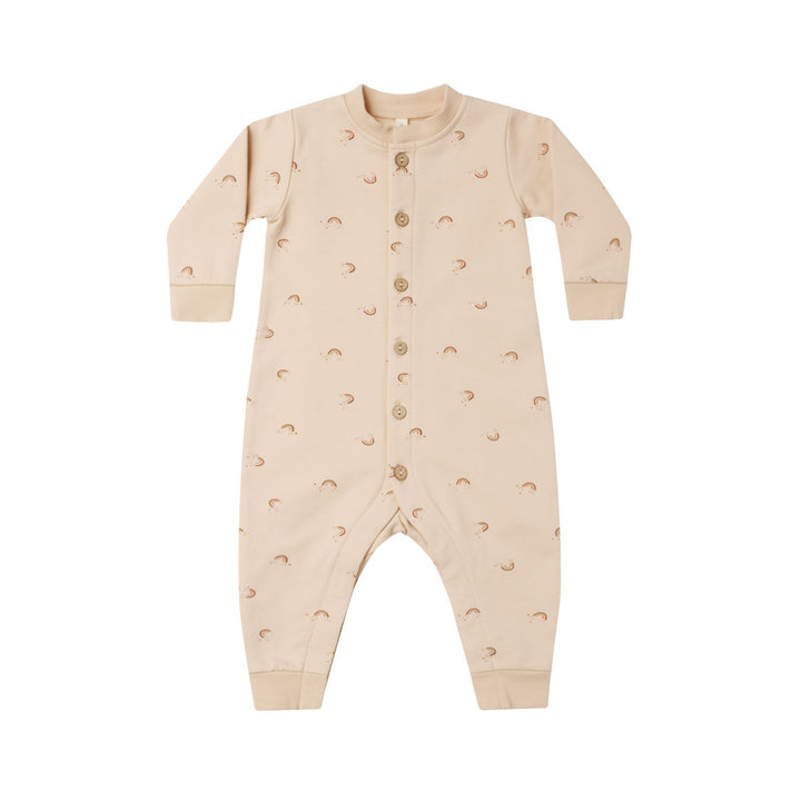 Quincy Mae Fleece Jumpsuit - Rainbow