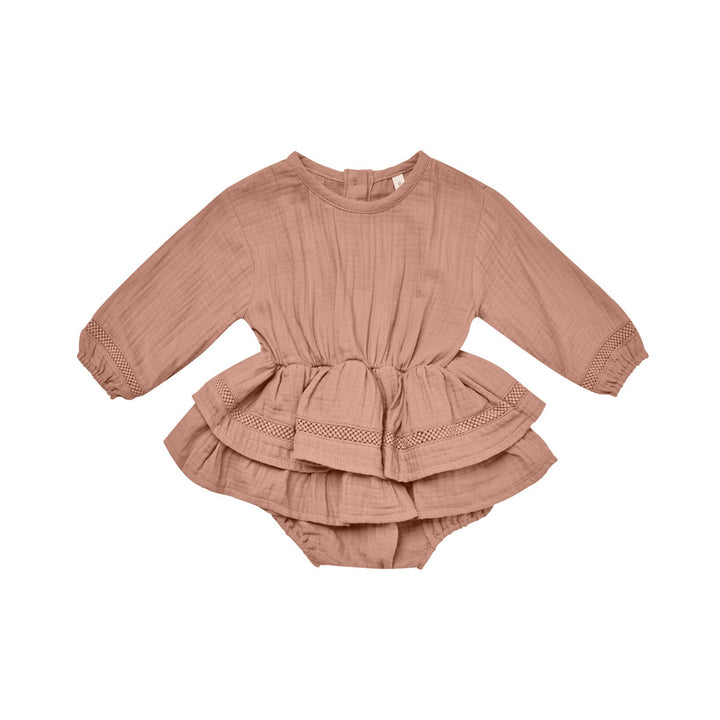 Quincy Mae Rosie Romper - Rose