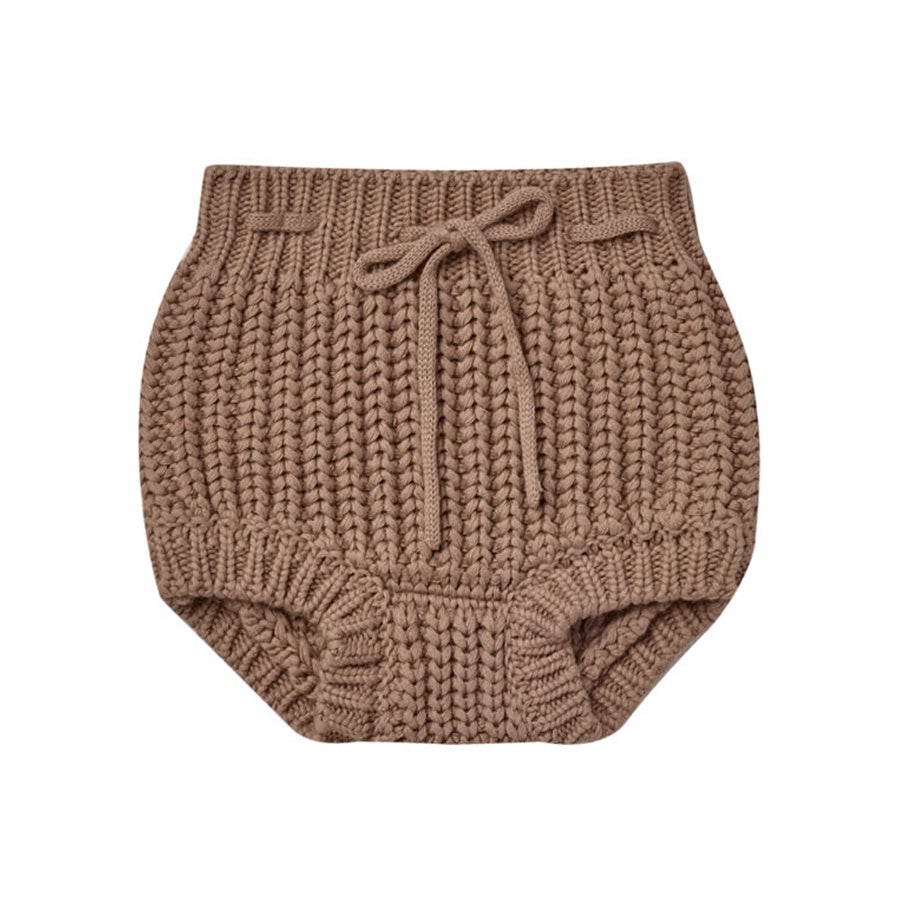 Quincy Mae Knit Tie Bloomer - Cocoa