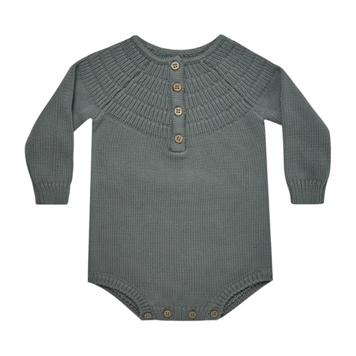 Quincy Mae Knit Dalia Romper - Dusk