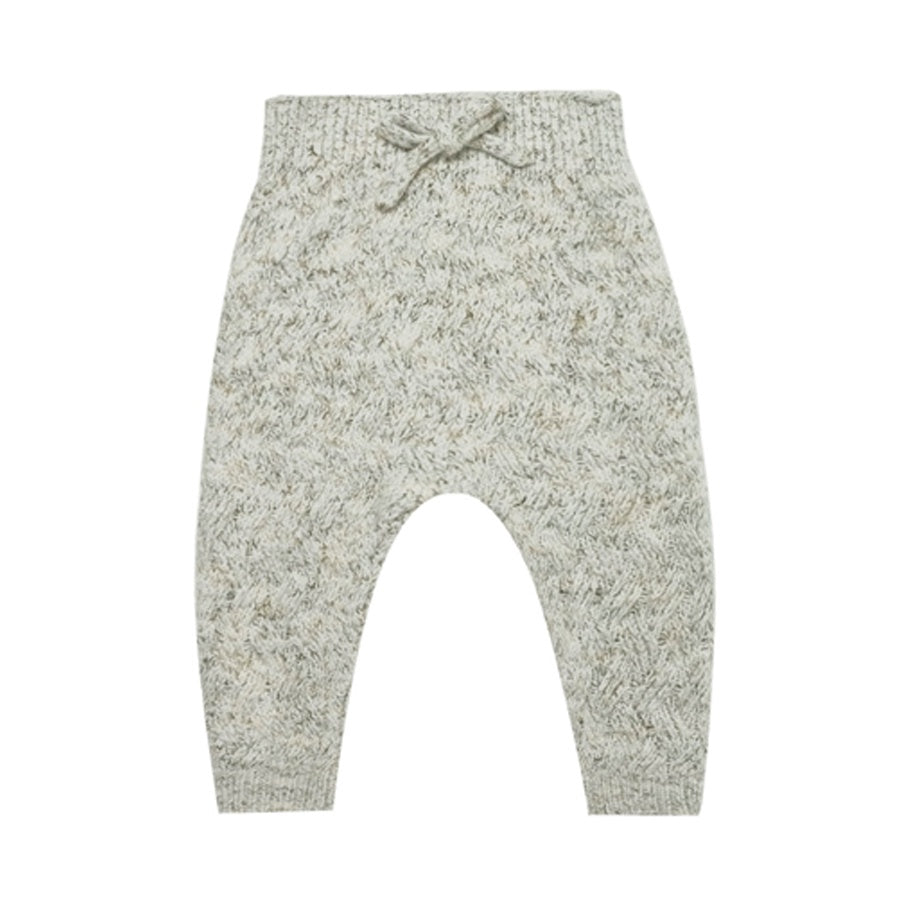 Quincy Mae Cozy Heathered Knit Pant - Fern