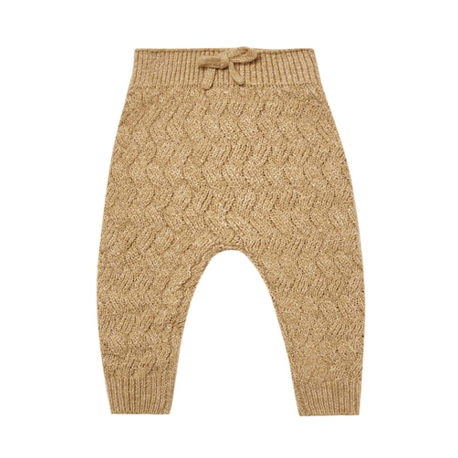 Quincy Mae Cozy Heathered Knit Pant - Honey
