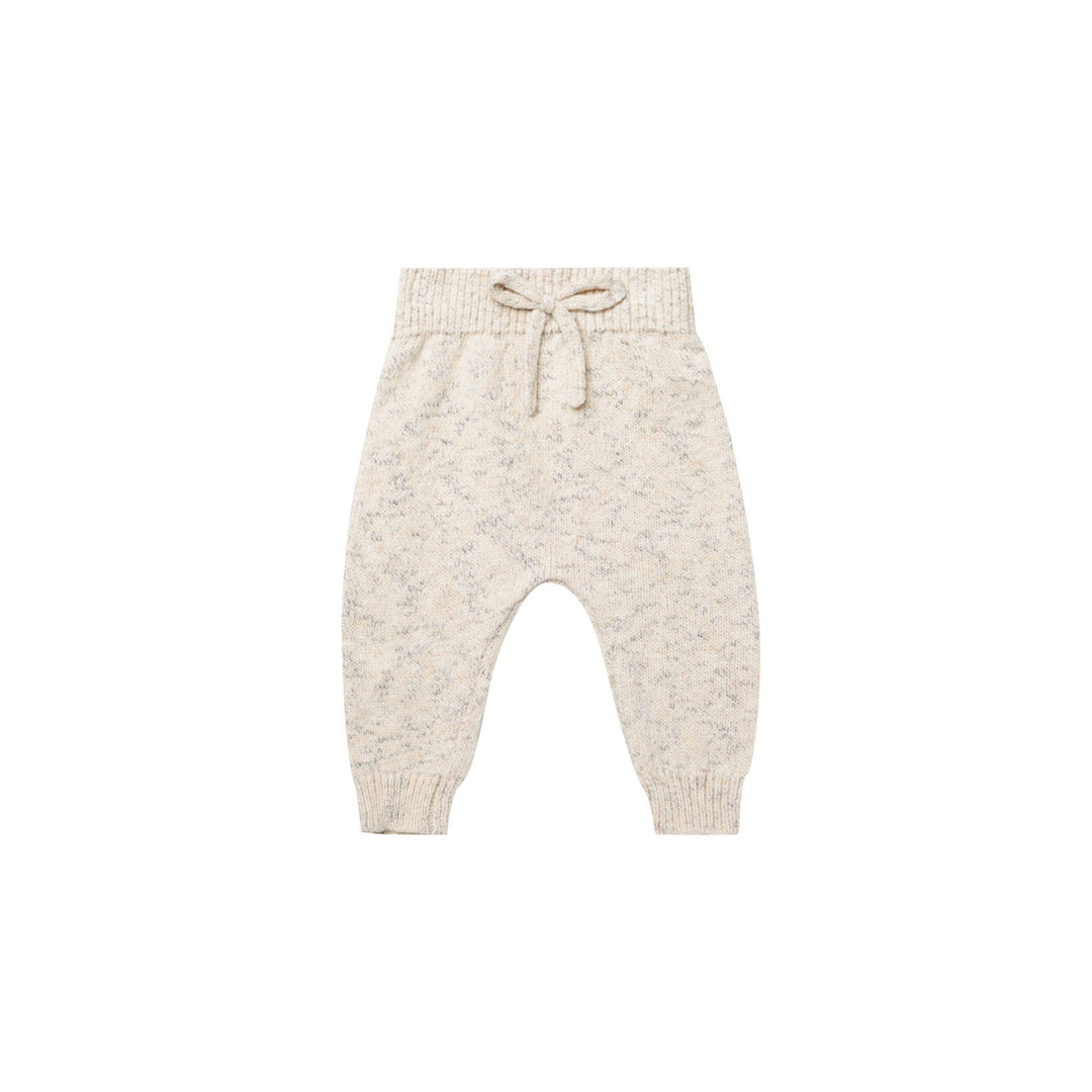 Quincy Mae Speckled Knit Pant - Natural