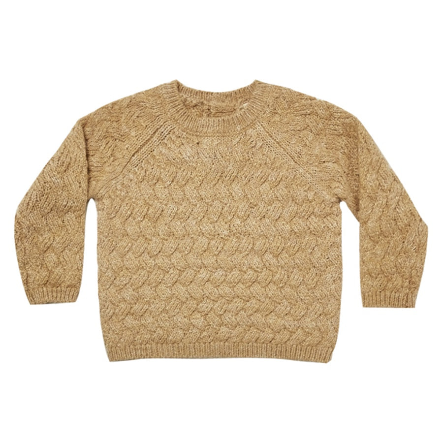 Quincy Mae Cozy Heathered Knit Sweater - Honey