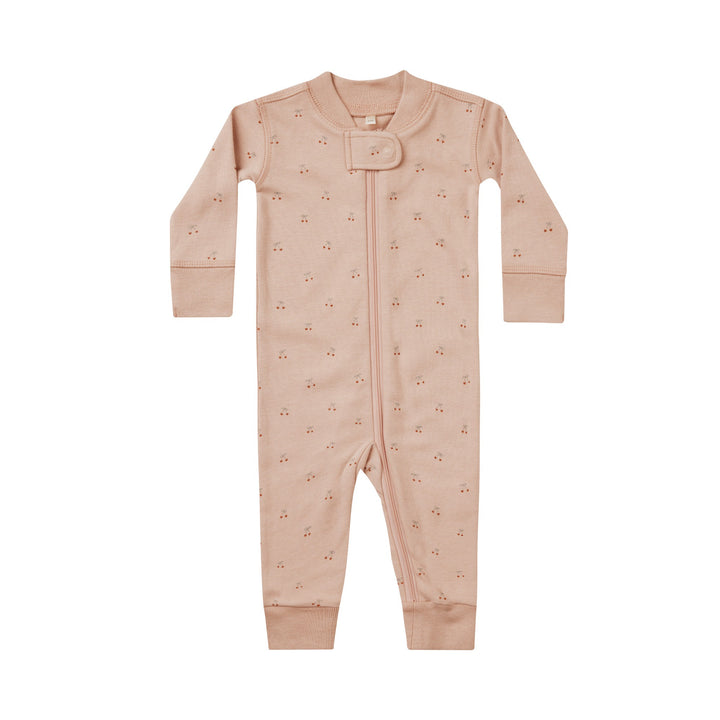 Quincy Mae Zip Long Sleeve Sleeper - Cherries