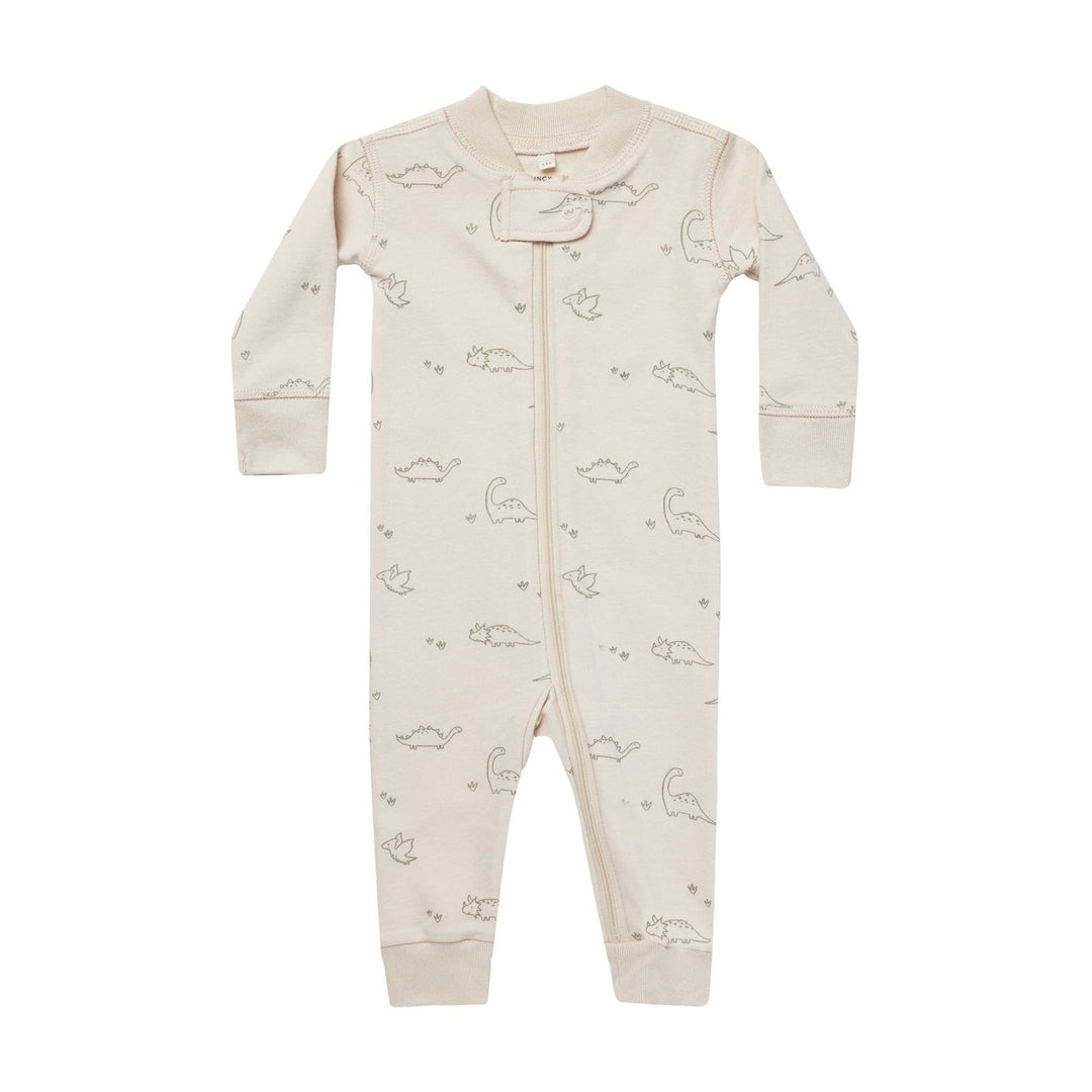 Quincy Mae Zip Long Sleeve Sleeper - Dinos