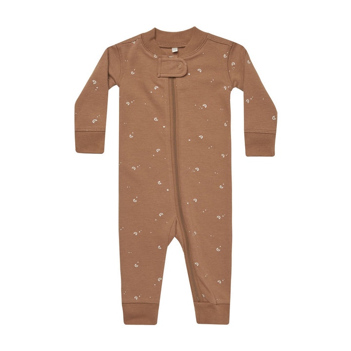 Quincy Mae Zip Long Sleeve Sleeper - Moons