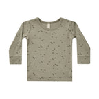 Quincy Mae Bamboo Long Sleeve Tee - Geo