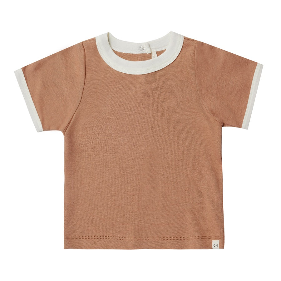 Quincy Mae Ringer Tee | Clay