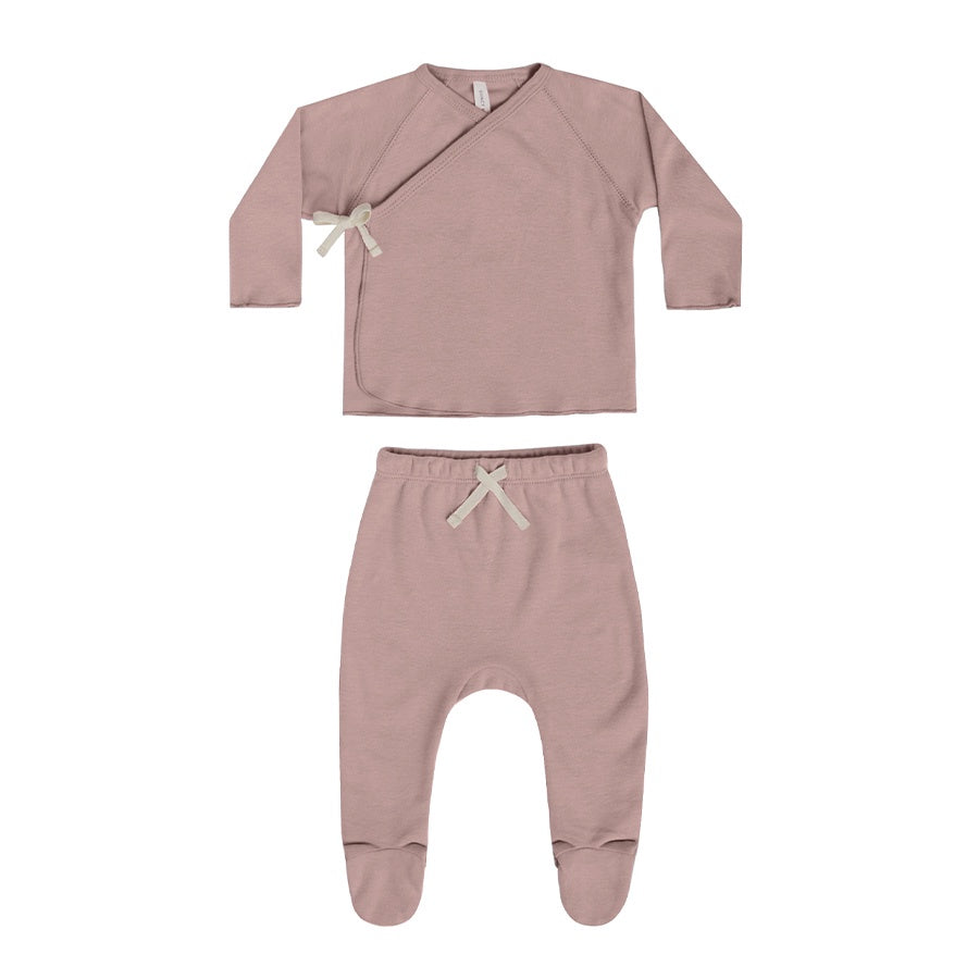 Quincy Mae Wrap Top + Pant Set | Lilac