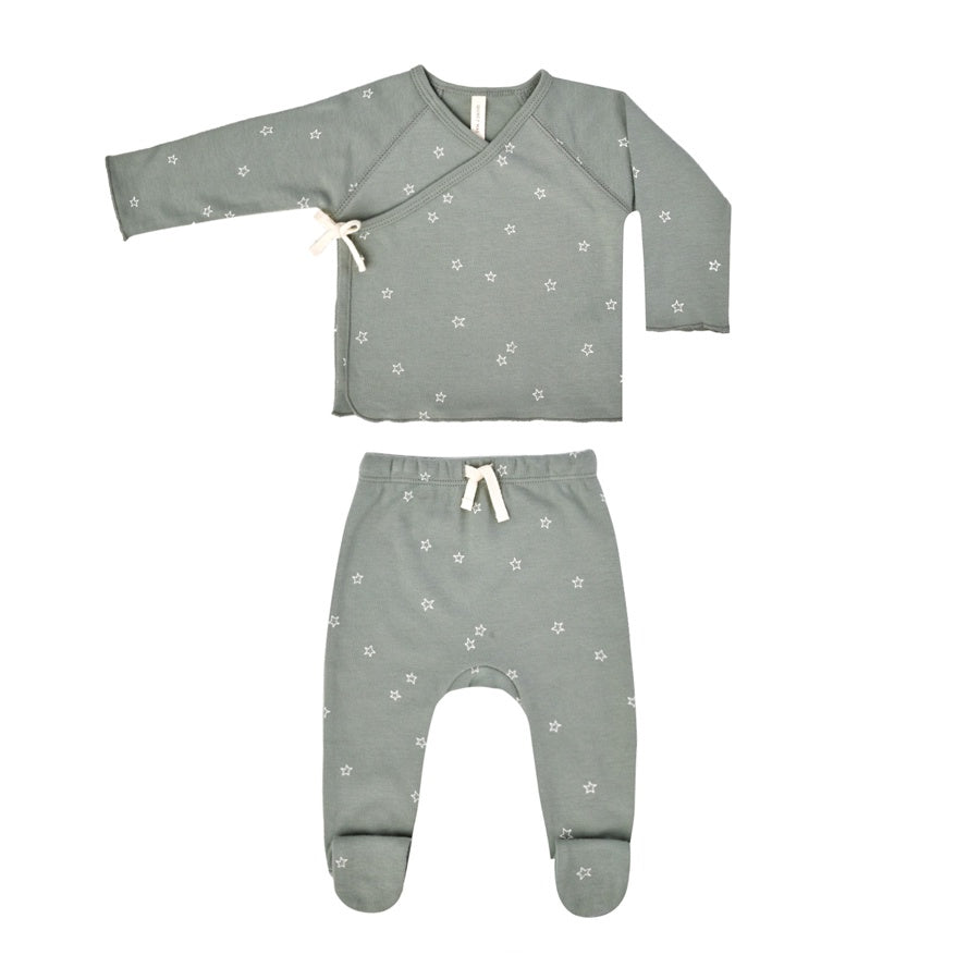 Quincy Mae Wrap Top + Pant Set | Stars