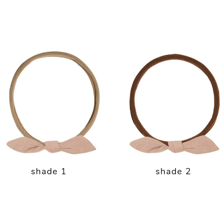 Quincy Mae Little Knot Headband | Apricot - Brown