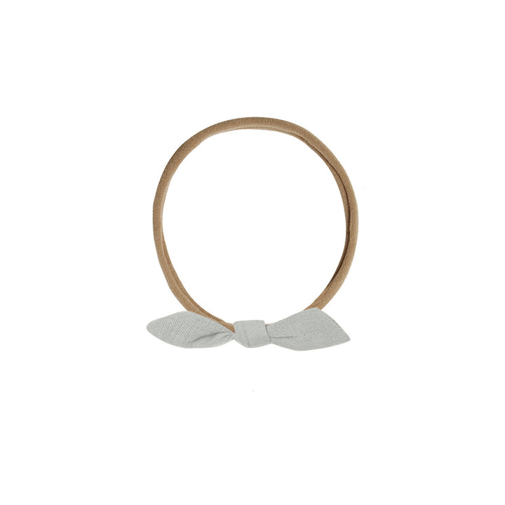 Quincy Mae Little Knot Headband | Sky - Brown