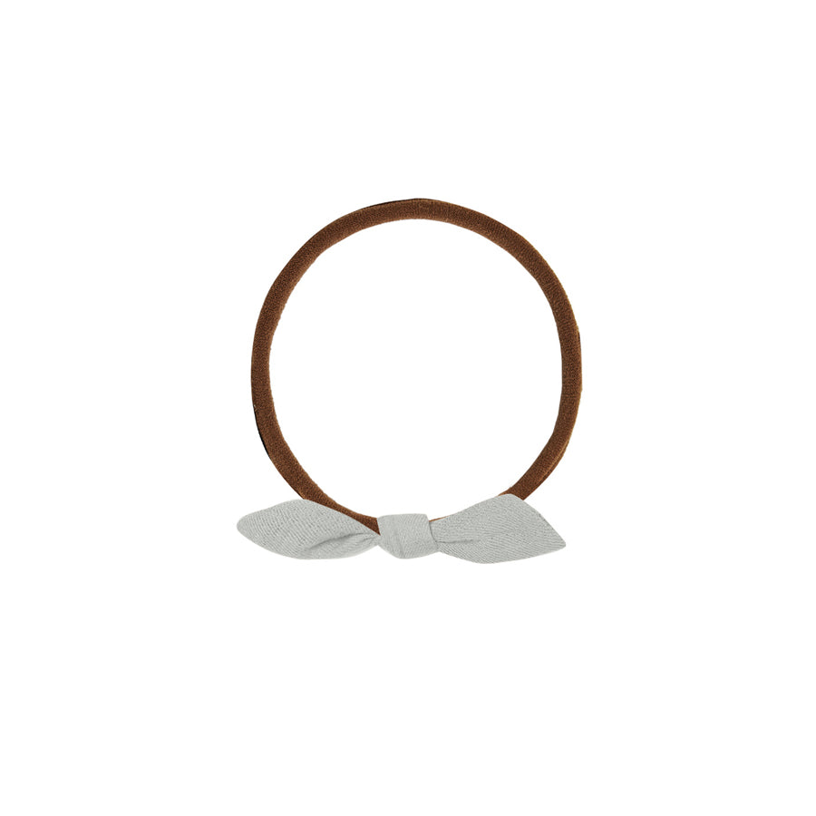 Quincy Mae Little Knot Headband | Sky - Brown