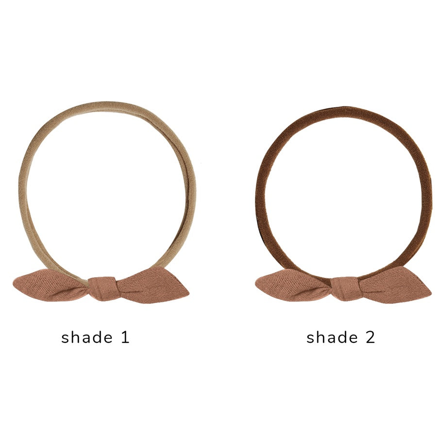 Quincy Mae Little Knot Headband | Sienna - Brown