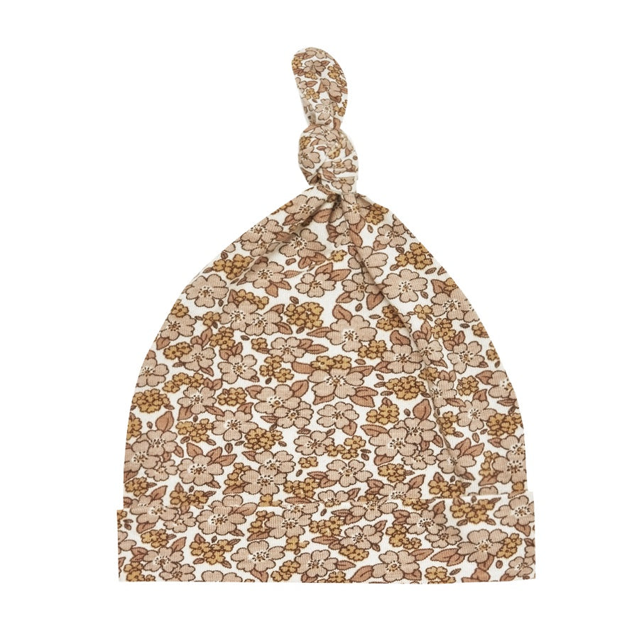 Quincy Mae Bamboo Knotted Baby Hat - Meadow